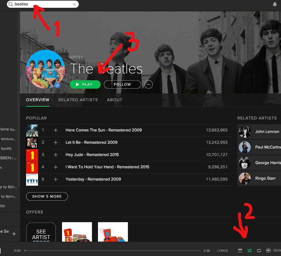 spotify artist page shuffle spotify artist page shuffle
